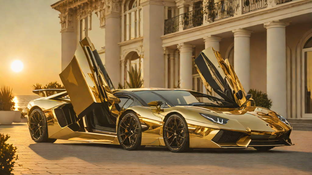Gold Lamborghini